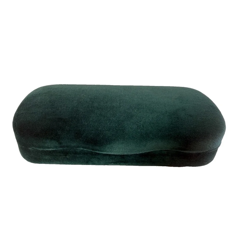 GUCCI Velvet Clamshell Storage Case Sunglasses Eyeglasses Hard Case Green